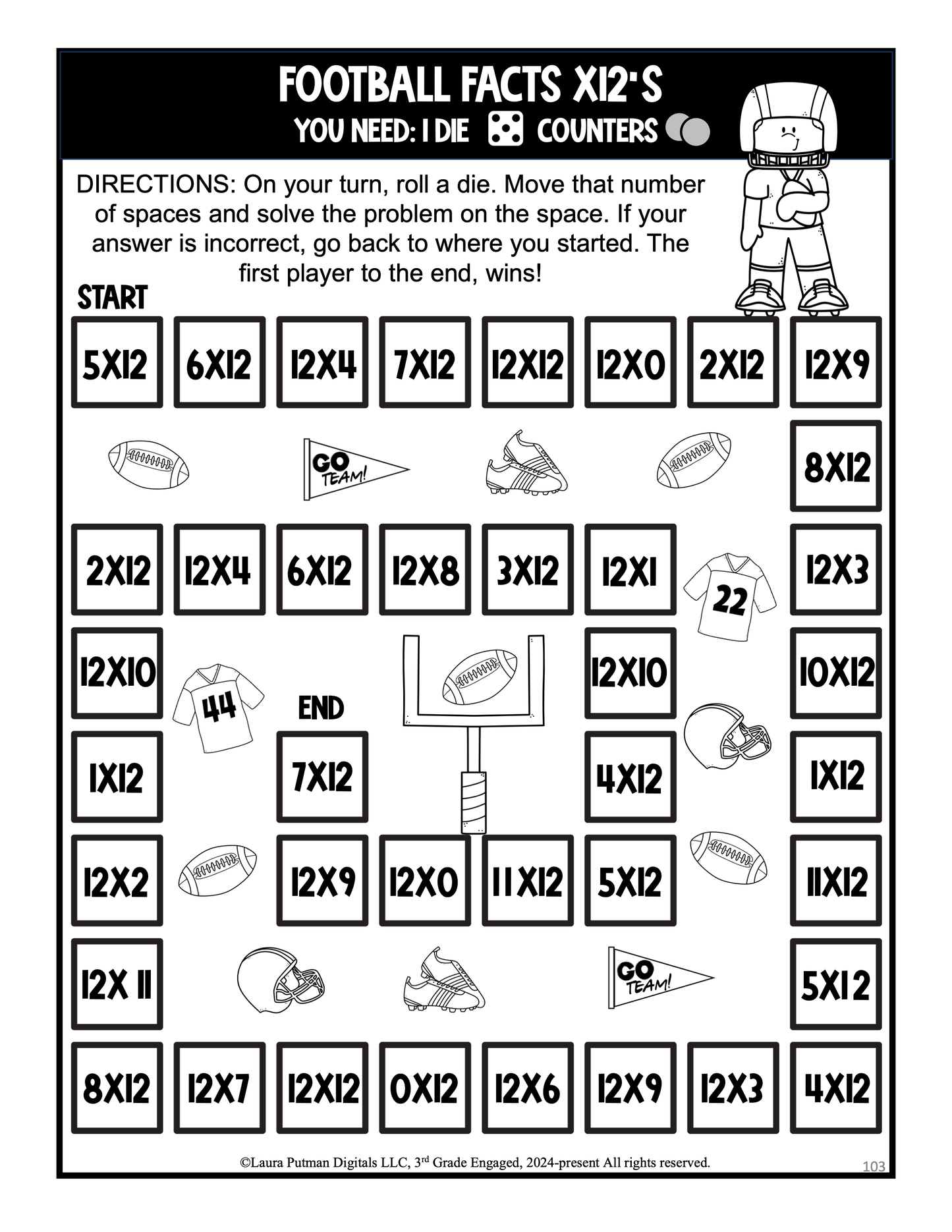 Multiplication Table Games Paperback Book