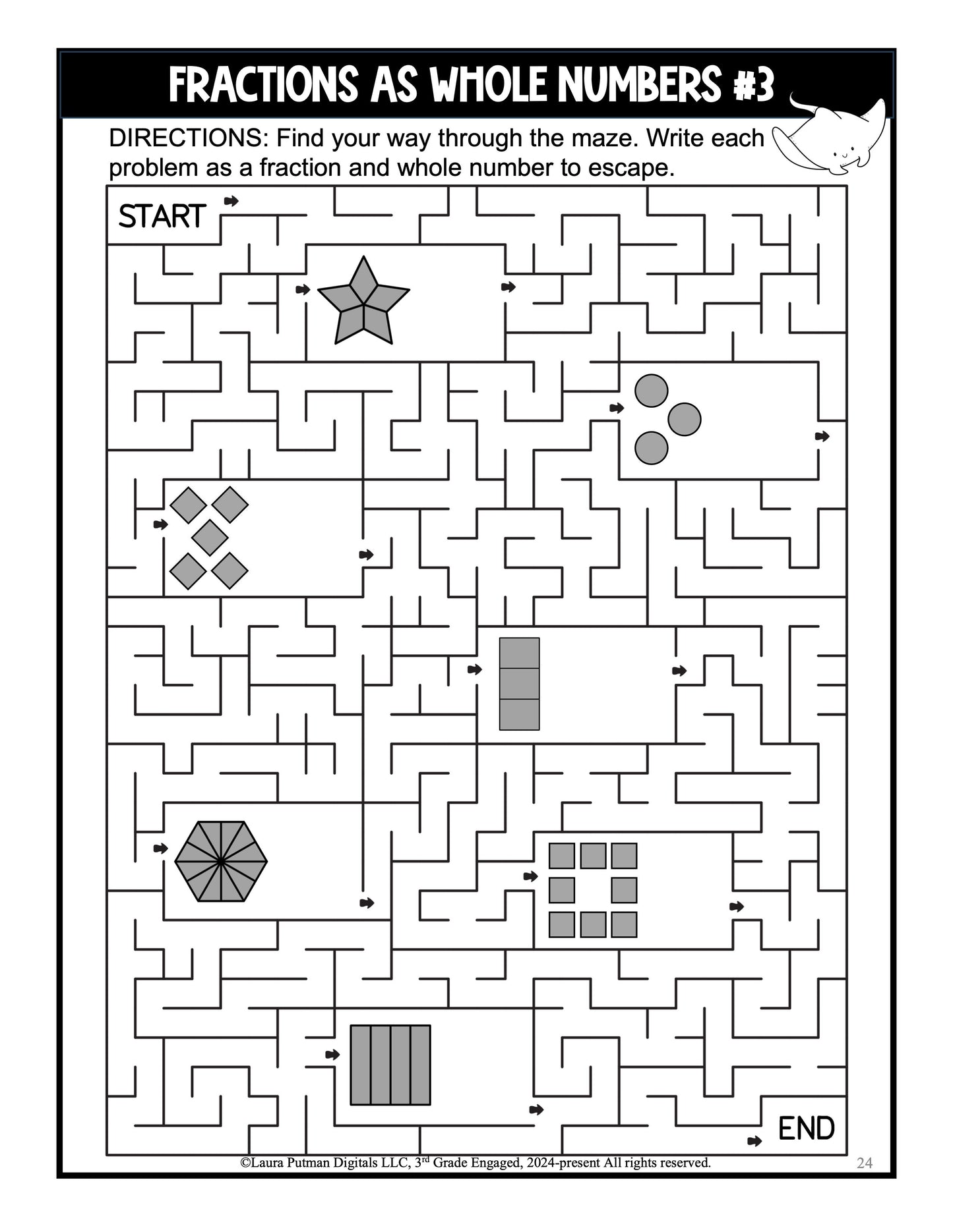 Fraction Mazes Paperback Book