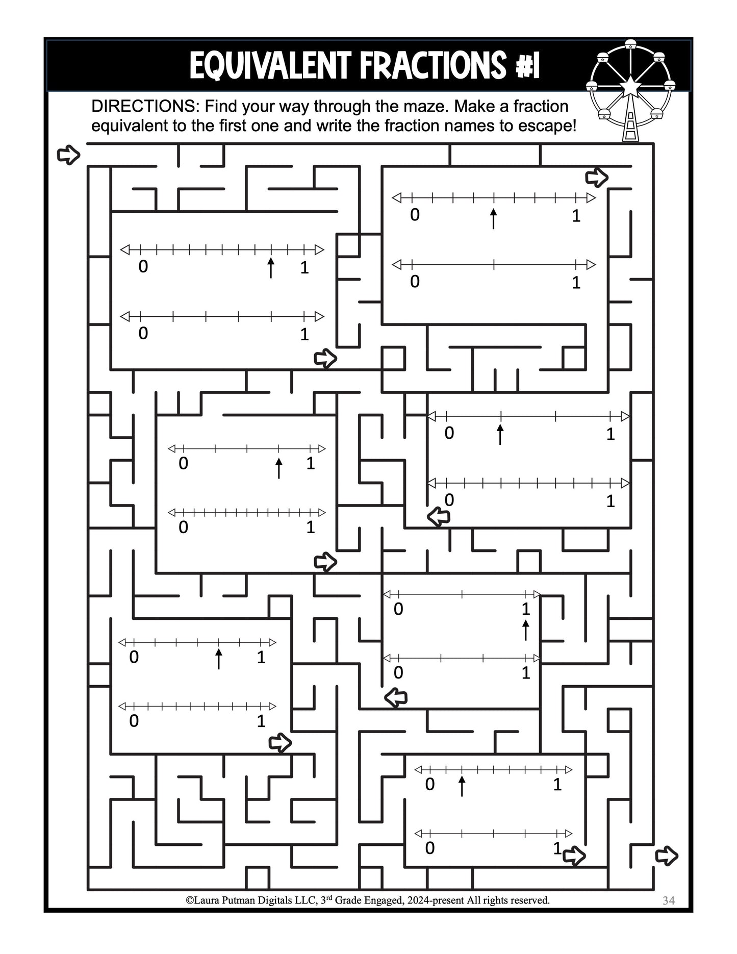 Fraction Mazes Paperback Book