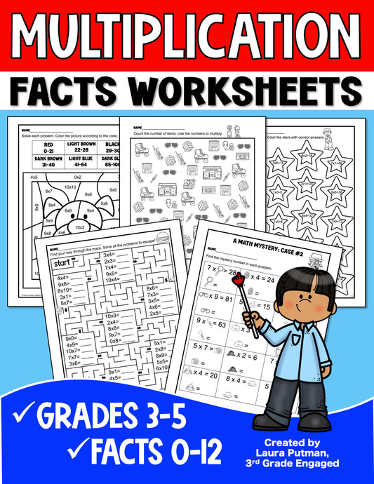 Multiplication Facts Paperback Workbook